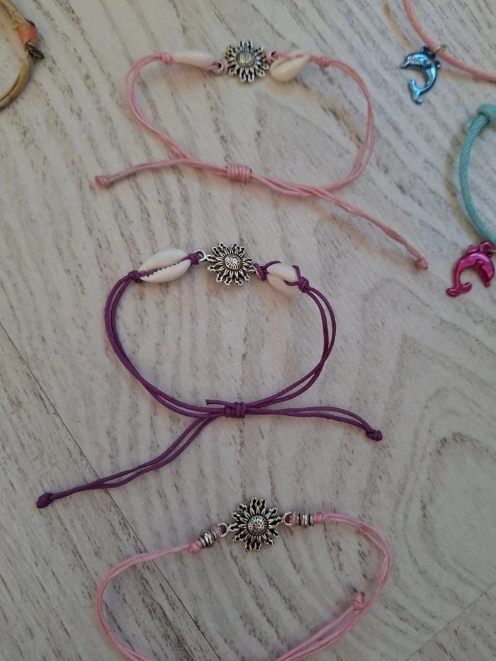 🌊 Lote de 7 pulseras de fantasía estilo boho y playa – Estado nuevo – photo 3